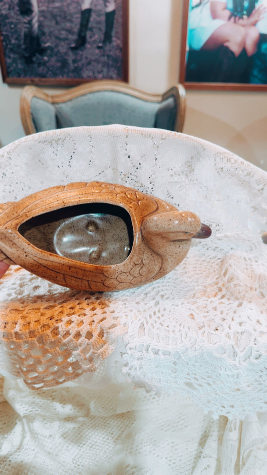 Vintage Duck Planter / Trinket Dish