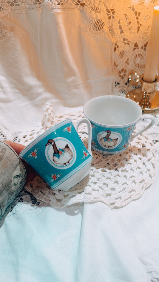 Vintage Goose Cups Set of 2