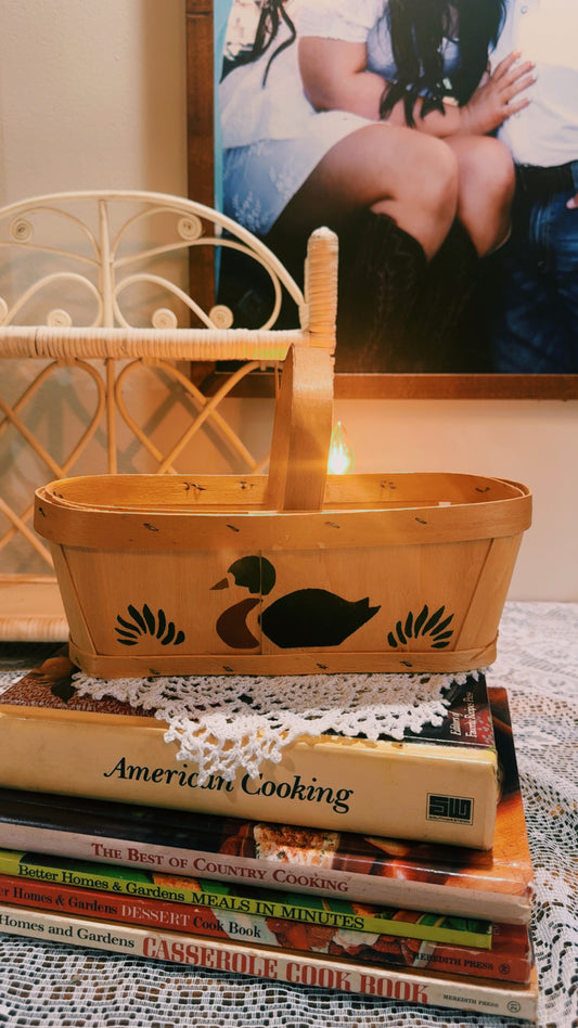 Wooden Duck Basket