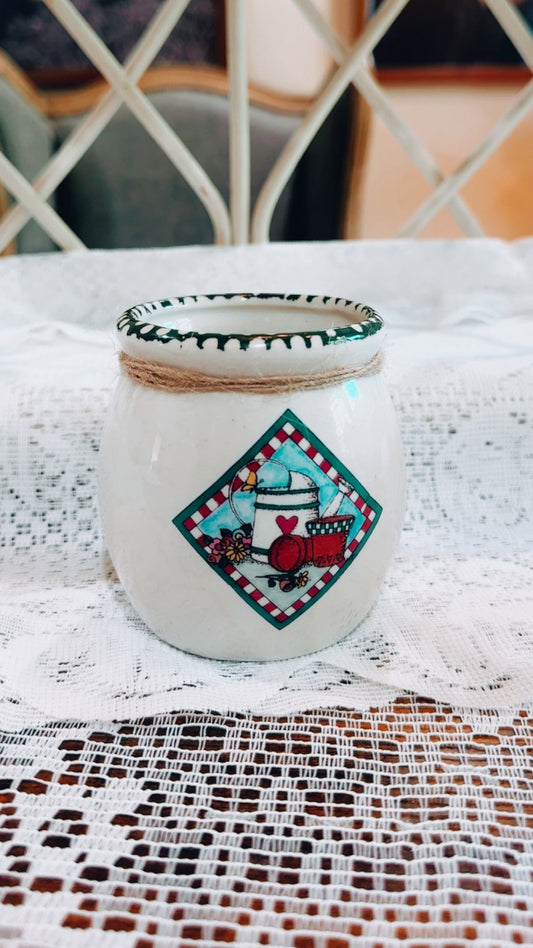 Vintage Mini Farmhouse Kitchen Crock