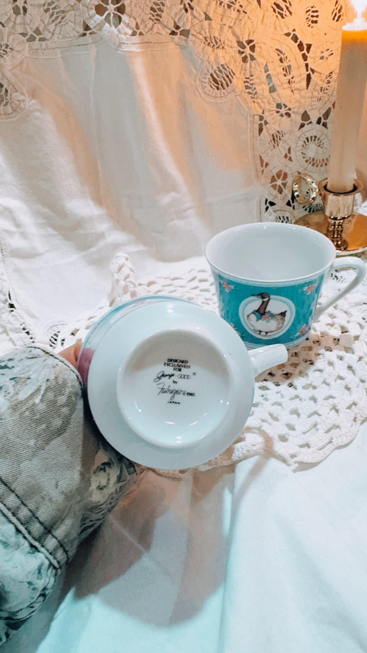 Vintage Goose Cups Set of 2