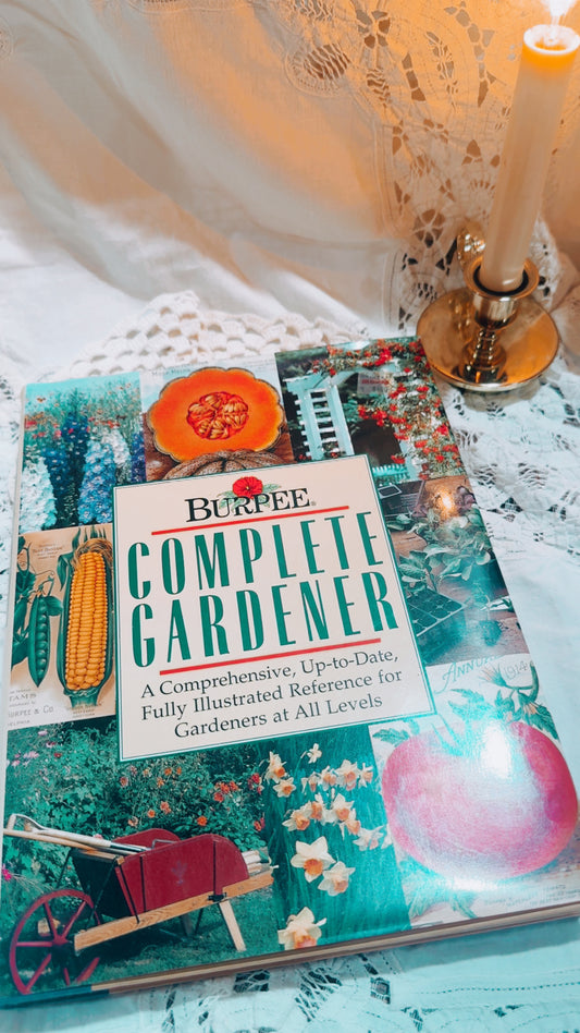 Vintage “The Complete Gardener” Book – Cottage Garden Decor