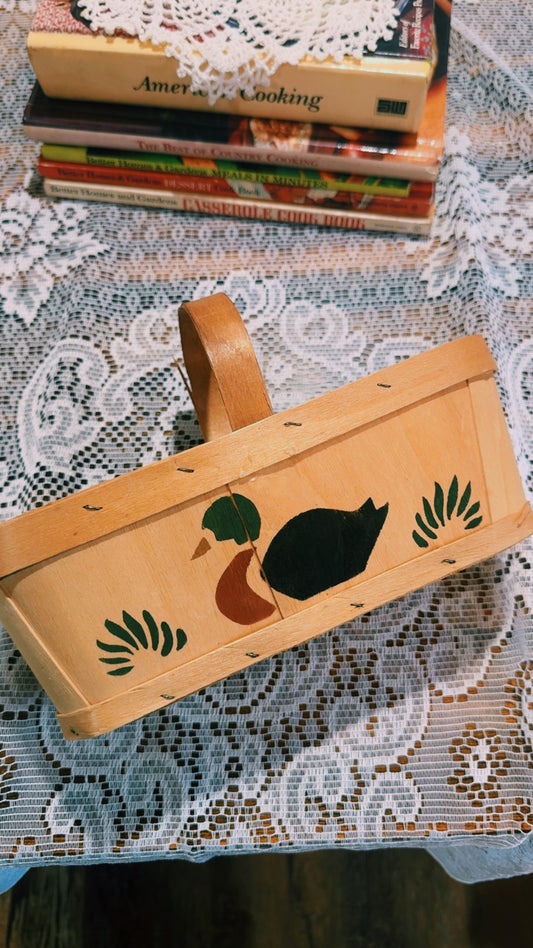Wooden Duck Basket
