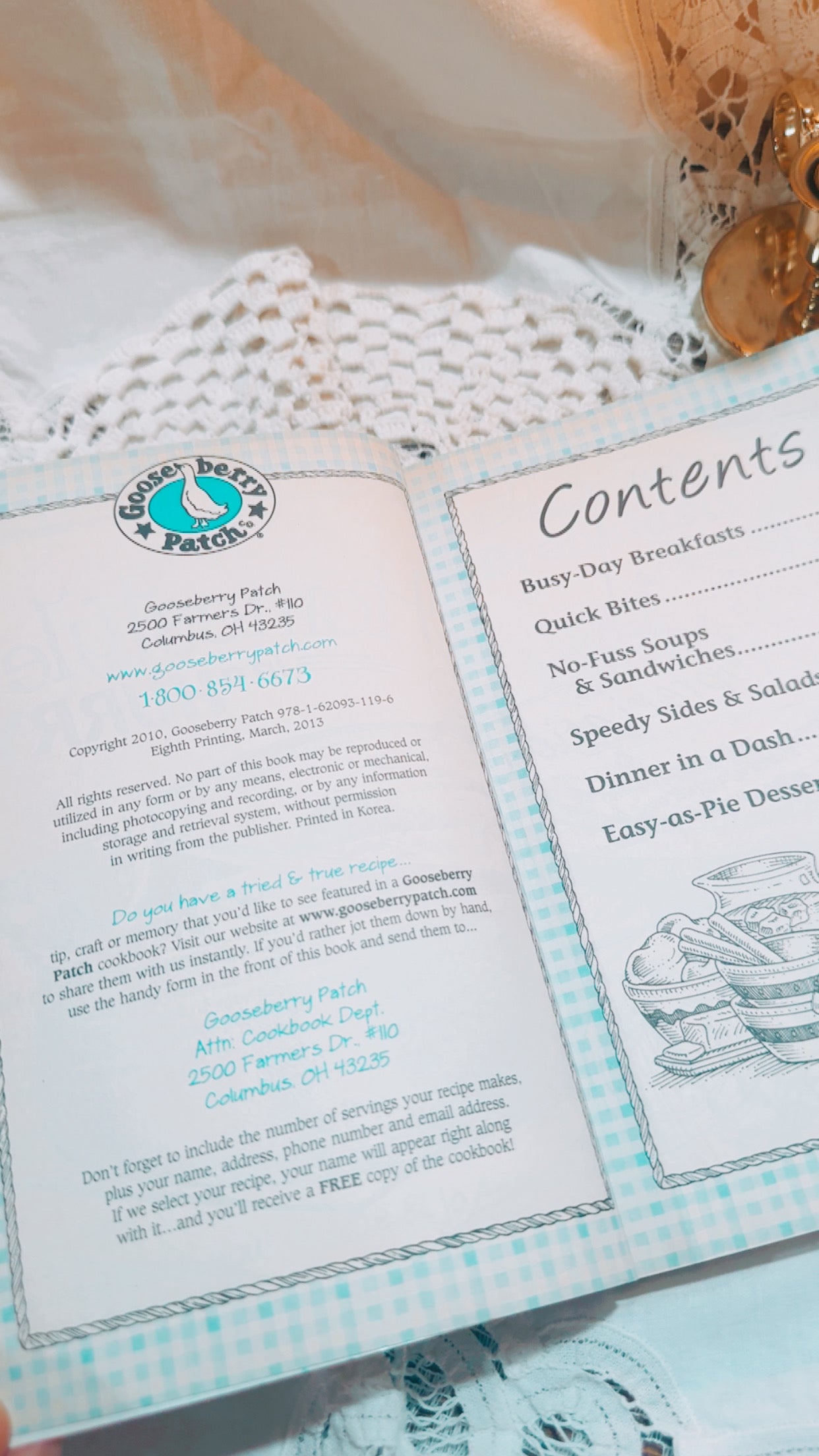 Vintage Gooseberry Patch Homestyle in a Hurry Cookbook